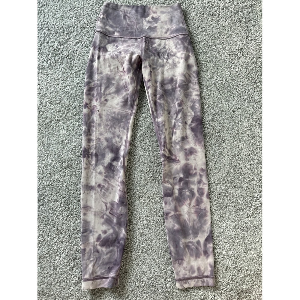 Lululemon Align High Rise Nulu Pant 28 Diamond Dye Purple Bliss Size 2 25"